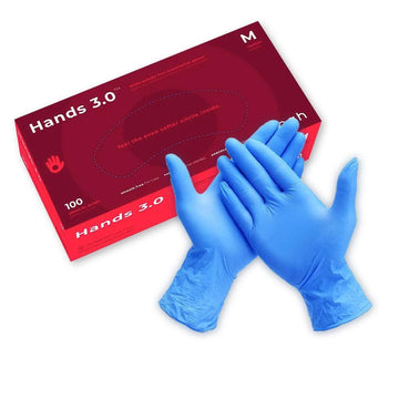 Gants Noah 3.0 - Boite rouge/rose. Gants bleu.
